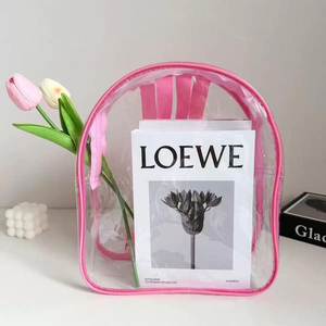 Outdoor Back Pack <b>Jelly</b> Storage Zipper Gift Bag Anti-Static <b>Clear</b> Pvc Backpack Transparent Bags High School Wholesale Price - Product Image 3
