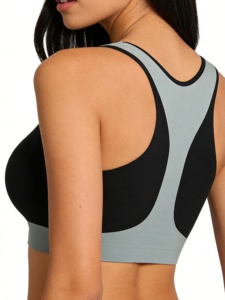 Womens High <b>Support</b> Yoga Bra for Fitness Training Stretch Comfort Wirefree Activewear Breathable Workout <b>Crop</b> <b>Top</b> Everyday Movem - Product Image 3