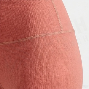 High Waist Full Length <b>Leggings</b> Solid Color Seamless Stretch Knitted <b>Women's</b> Yoga Pants All Seasons Wear - Product Image 5