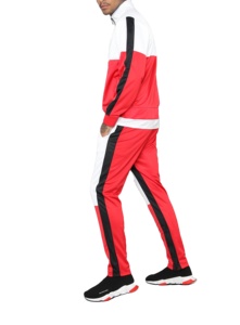 Vestes de haute qualité à manches longues coupe-vent veste unisexe Logo personnalisé femmes hommes coupe-vent ensemble deux pièces vente en gros - Product Image 3