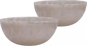 Vaisselle en résine Bol à nourriture Vaisselle écologique Maison Design unique Bol de service en résine Us Saladier - Product Image 3