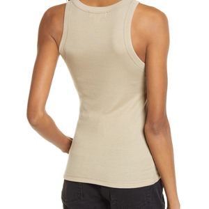 Camiseta sin mangas transpirable de secado rápido, de color sólido, de alta calidad, hecha de algodón para mujer, a bajo precio. - Product Image 5