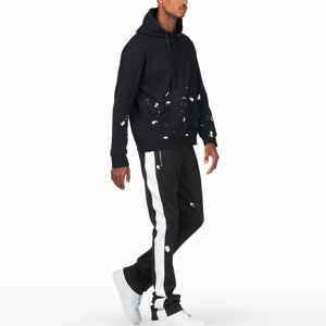 Ensemble de survêtement coupe-vent personnalisé pour homme : pantalon et sweat-shirt zippés en polyester, deux pièces - Product Image 1