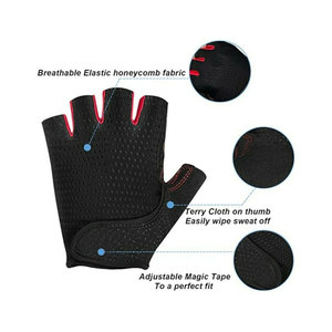 Service OEM, gants de cyclisme demi-doigts de haute qualité pour unisexe, dernier modèle, prix de gros. - Product Image 2