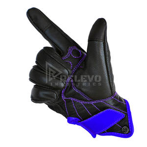 Gants de course professionnels en cuir avec protection des articulations en TPU, protection de la scaphoïde, paume antidérapante, résistants aux chocs, équipement moto - Product Image 3
