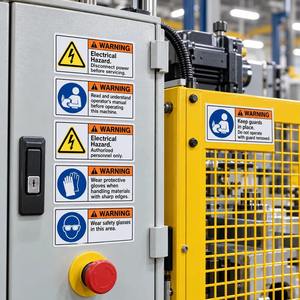 Etiquetas Adhesivas de Advertencia de Seguridad Industrial, Calcomanías de Peligro Eléctrico para Maquinaria y Equipos - Product Image 3
