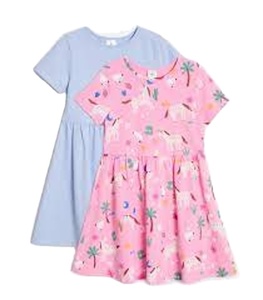 Ensemble pyjamas pour filles en Spandex de bambou personnalisés col en O avec broderie fermeture éclair sur le devant vêtements de bébé pour enfants robe jupe incluse - Product Image 6