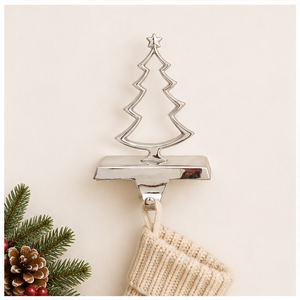 Durable Polished Aluminum Christmas Tree <b>Stocking</b> Hook Anti-Slip Decorative Mantle Hanger For Home Party Ornaments And Seasonal - Product Image 2
