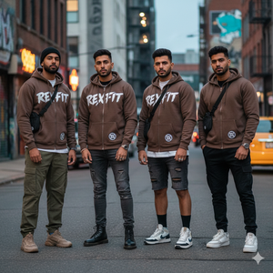 Customized Screen Printing Hoodies Cut And <b>Sew</b> Solid Color Customer Most Demands Best <b>Material</b> Drop Shoulder Zipper Hoodies - Product Image 2