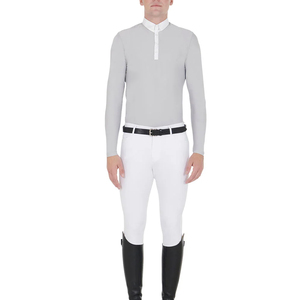 OEM Design Men's Horse Riding Shirts High Quality <b>Equestrian</b> Customized Made 100% Polyester Men Horse Riding Full Sleeves Shirts - Product Image 1