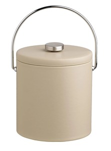 Cubeta de Hielo de Plástico Negra con Tapa, Enfriador de Champán Redondo, Vaso Aislado para Bebidas - Product Image 2