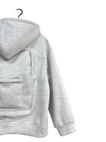 Veste à capuche oversize pour femme avec poche pour sac à dos, en tissu éponge, manteau d'hiver épais, vêtement d'extérieur multicouche, lavable en machine, non extensible
