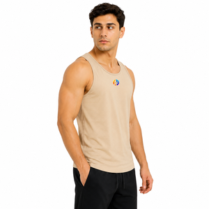 Soft touch fabric provides easy movement with Man Tank Top with daily comfort for <b>running</b> workouts plus sports practice - Product Image 2