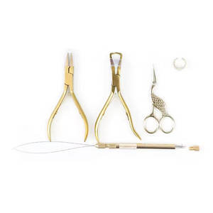 Kit d'outils pour extensions capillaires en métal, professionnel, pour l'installation et le retrait, pour application de micro-anneaux, vente en gros, haute qualité - Product Image 2