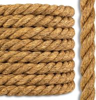 Cuerda Trenzada de Yute Abaca - Ecológica, Alta Resistencia, Resistente a los Rayos UV, Biodegradable, Diámetro Personalizable (6mm-44mm)