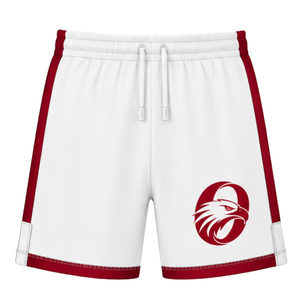 Ensemble short et maillot de rugby rouge et blanc à manches courtes, col en V, uniforme d'équipe personnalisé, respirant, pour l'entraînement et le sport, haute performance - Product Image 4