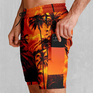 Pantalones Cortos Deportivos de Malla para Hombre, de Poliéster con Estampado por Sublimación de Alta Calidad, con Bolsillo, Cómodos para Hacer Ejercicio y para Usar en la Calle - Product Image 3