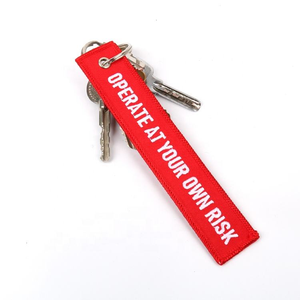 Porte-clés brodé double face avec logo personnalisé - Product Image 2