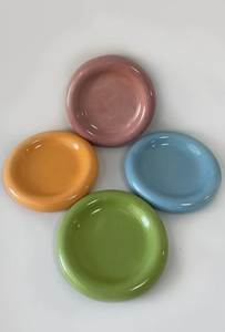 ชุดจานเซรามิคสมัยใหม่ 4 ใบ สีสันสดใส ใช้ซ้ำได้ สำหรับบนโต๊ะอาหาร - Product Image 2