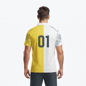 Men's Cricket Polo Jersey Wholesale Sports Custom Sublimation Men Cricket Jersey Men Stand <b>Collar</b> Cricket <b>T</b> <b>Shirt</b> - Product Image 2