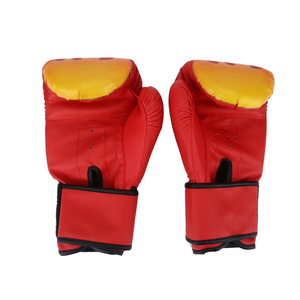 Guantes de Boxeo MMA Sanda de 2 Colores, Profesionales, Transpirables, de Cuero, con Correa de Muñeca Ajustable y Cierre de Gancho y Bucle, para Niños - Product Image 3