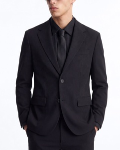 Blazer de costume décontracté pour homme à manches longues, coupe ajustée, avec logo de marque personnalisé, vente en gros, par Antique Fashion - Product Image 2