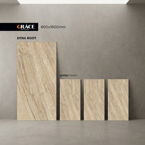Azulejos de porcelana español Dyna Beige de 80x160cm para suelo estilo Ghana, azulejos de porcelana de gran tamaño, paneles de mármol artificial. - Product Image 2