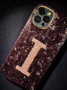 CRYSTAL CRAFT for Beaded Embroidery <b>Phone</b> <b>Case</b> with Tassel Crystal Rhinestone Bohemian Cover for iPhone <b>6</b> Inch - Product Image 3