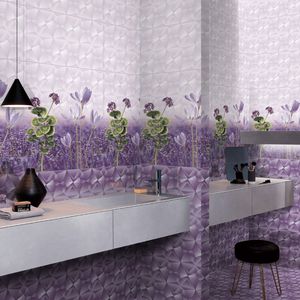 Carrelage céramique blanc brillant 300x600, design mural minimaliste moderne, adapté aux applications grand format dans les intérieurs de bâtiments de bureaux. - Product Image 1