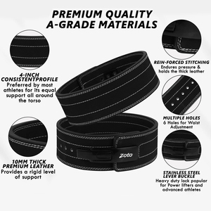 Ceinture de musculation professionnelle en cuir suédé 10 mm 13 mm, fournisseur OEM d'équipements de gym pour marques à étiquette privée - Product Image 3