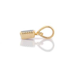 NOVA 14K Yellow Gold Pear Cut Diamond Pendant with Pearl-IGI Certified Wedding Jewelry Daily Wear - Product Image 4