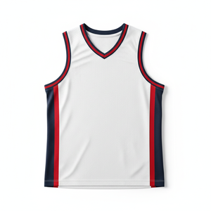 Maillots de basket sans manches à col rond imprimés par transfert thermique pour femmes, grandes tailles, en maille respirante, antibactériens et à séchage rapide - Product Image 1