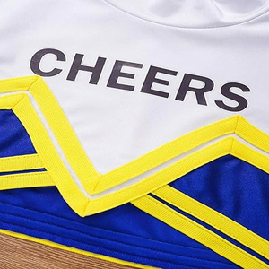 Uniformes de Porristas Personalizados con Estampado Profesional en Poliéster con Pedrería, Conjuntos de Dos Piezas para Baile de Adultos - Product Image 5