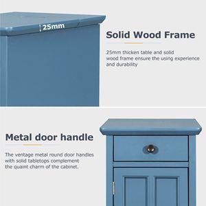 Tavolino da Caffè Classico Vintage U Can con Cassetto Multifunzionale, Porte USB e Portabicchieri per Soggiorno o Camera da Letto - Product Image 5