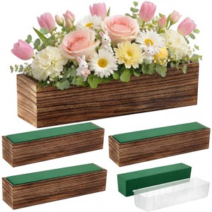 Wholesale Handcrafted Mahogany Planter with Natural Bark Finish - Product Image 6