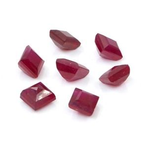 Rubis naturels de Bangkok, carrés calibrés de 3,5 mm, pierres précieuses de rubis naturelles facettées, prêtes à l'emploi pour la création de bijoux - Product Image 4