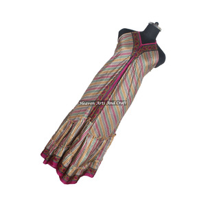 Nuevo Sari Boho de Seda para Mujer, Vestido Largo de Seda Vintage Indio, Elegante Vestido de Noche sin Mangas para Mujer - Product Image 1