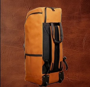 High Quality Customized Cricket Accessories Trolley <b>Wheel</b> <b>Backpack</b> Duffle Bag Wholesale Canvas PU Sports Team Players Kit - Product Image 2