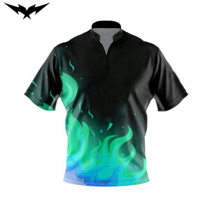 Bowling Team Jerseys Short Lightweight Moisture-Wicking Heat Transfer Printed New Style Custom Club logo Bowling Jerseys - Product Image 3