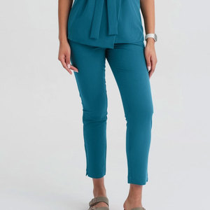 Custom Nursing Wear Trouser Heavyweight <b>Plus</b> <b>Size</b> Women Drawstring Two Pockets Longline Custom Color Breathable Comfortable - Product Image 3