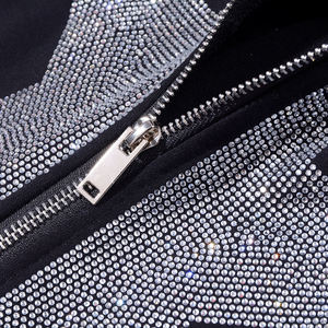 Sudaderas con capucha para hombre con diseño de pedrería lavada al ácido, con detalles completos de pedrería, ecológicas y personalizadas. - Product Image 4