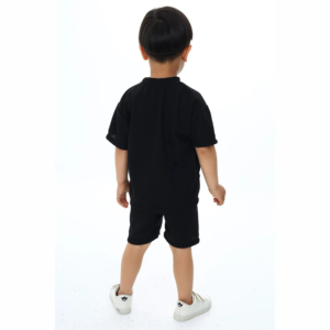Ensemble personnalisé unisexe pour enfants : T-shirt et short de motard pour filles, ensemble T-shirt oversize et short pour bébés garçons, Twinset - Product Image 6