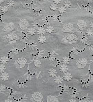 Tela de Encaje Bordada en 3D con Diseño Floral, Suave, Premium, Lujosa, Romántica, 100% Algodón/Poliéster de Alta Calidad para Vestidos