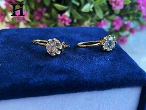 Luxury Solitaire Diamond Drop <b>Earrings</b> – 14k Gold with Certified Diamonds – <b>Fine</b> Jewelry Manufacturer - Product Image 5