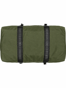 Sac de voyage en toile vert olive avec fermeture éclair, design durable, sac de sport grande capacité - Product Image 5