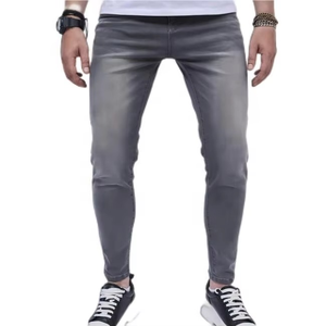 Pantalones Vaqueros Ajustados de Algodón/Spandex para Hombre, Diseño de Última Moda, Venta al Por Mayor, Suministro Directo de Fábrica, Baratos - Product Image 5