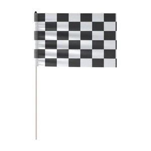 Drapeaux rectangulaires portables personnalisés en polyester avec mât en acrylique, imprimés numériquement pour activités promotionnelles - Product Image 2