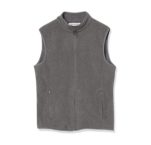 Chaleco Polar para Hombre, Cierre Completo, Ligero, Cálido, Sin Mangas, Cuello Alto, Informal, para Trabajo al Aire Libre, con Logotipo Personalizado OEM - Product Image 1