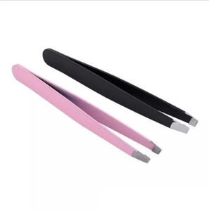 Pinzas de Cejas de Acero Inoxidable de Lujo Premium con Punta Inclinada, Herramienta de Belleza de Precisión Personalizable, Ligera y Ecológica, OEM/ODM - Product Image 6