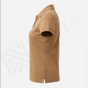 Camisetas Polo de Algodón de Dos Tonos con Combinación de Colores Personalizada para Mujer, Camisetas Polo con Estampado de Color Personalizado, Ropa Deportiva - Product Image 3